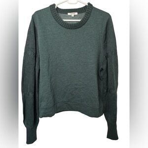 Splendid Forest Green Crewneck Long Sleeve Knit Top NWOT